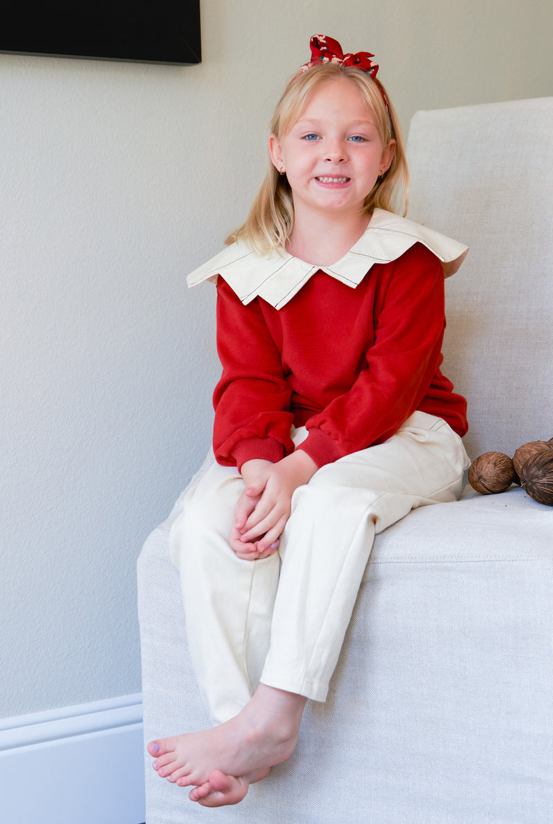 Ruby red sweater sales