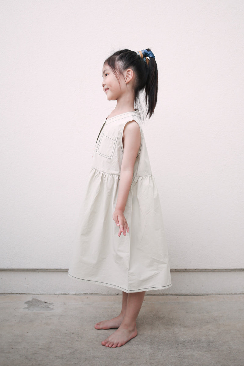 Kenna Off-White Safari Dress