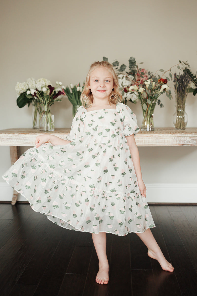 Flora Rose Embroidered Dress