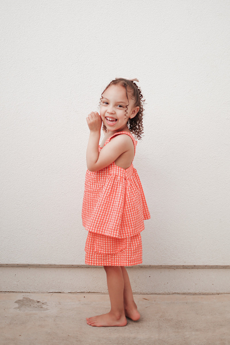 Coralie Textured Gingham Set