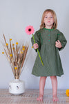 Arra Moss Green Plaid Dress