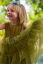 Olivetta Olive Green Tulle Dress