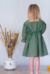 Arra Moss Green Plaid Dress