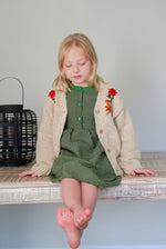 Arra Moss Green Plaid Dress