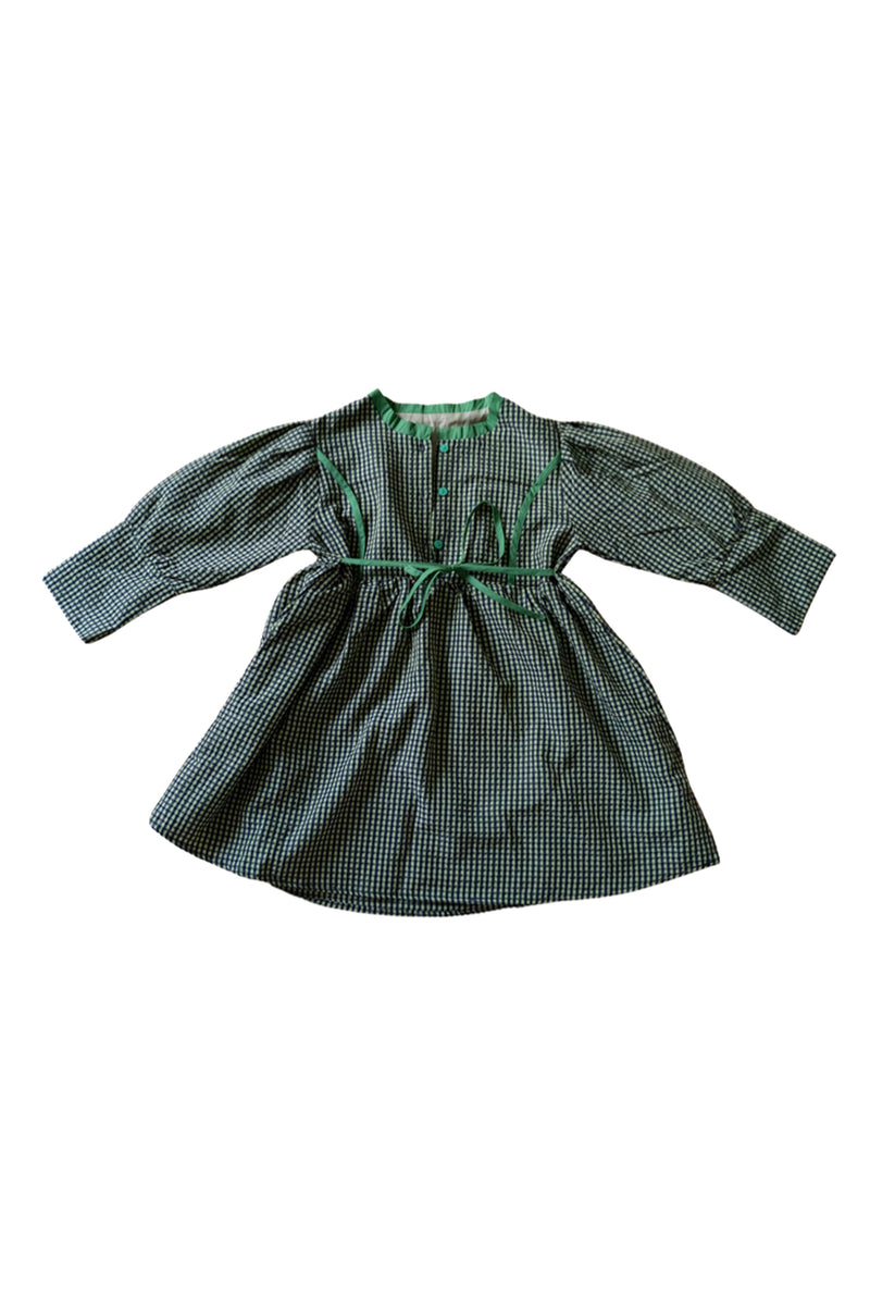 Arra Moss Green Plaid Dress