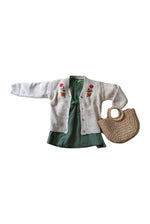 Arra Moss Green Plaid Dress