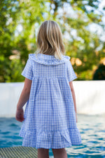 Nabi Cornflower Blue Gingham Dress