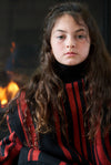 Raita Black and Red Turtleneck Sweater (Unisex)