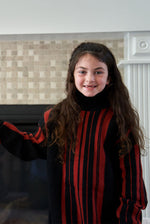 Raita Black and Red Turtleneck Sweater (Unisex)