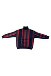 Raita Black and Red Turtleneck Sweater (Unisex)