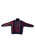Raita Black and Red Turtleneck Sweater (Unisex)