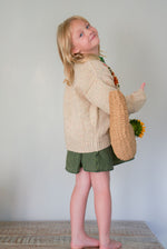 Dahlia Tan Cardigan Sweater