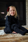 Rina Black Cotton Sweater
