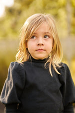 Rina Black Cotton Sweater