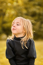 Rina Black Cotton Sweater