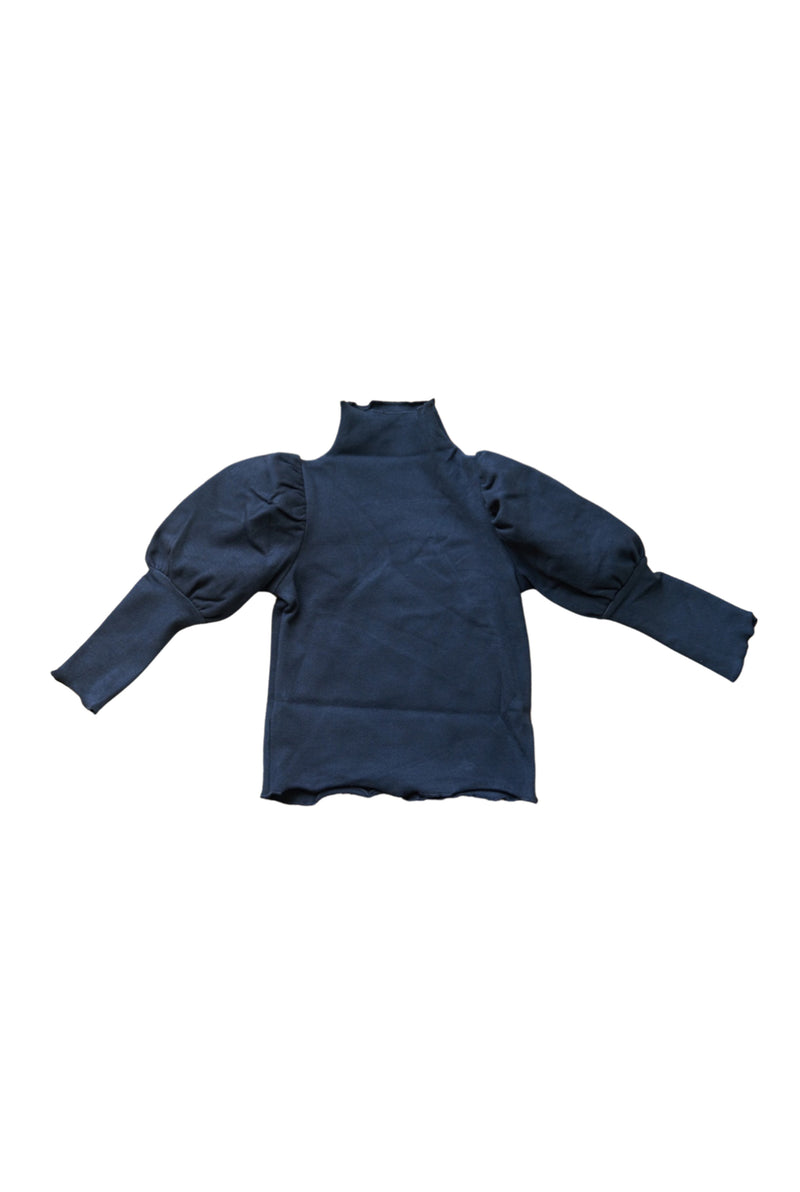 Rina Black Cotton Sweater