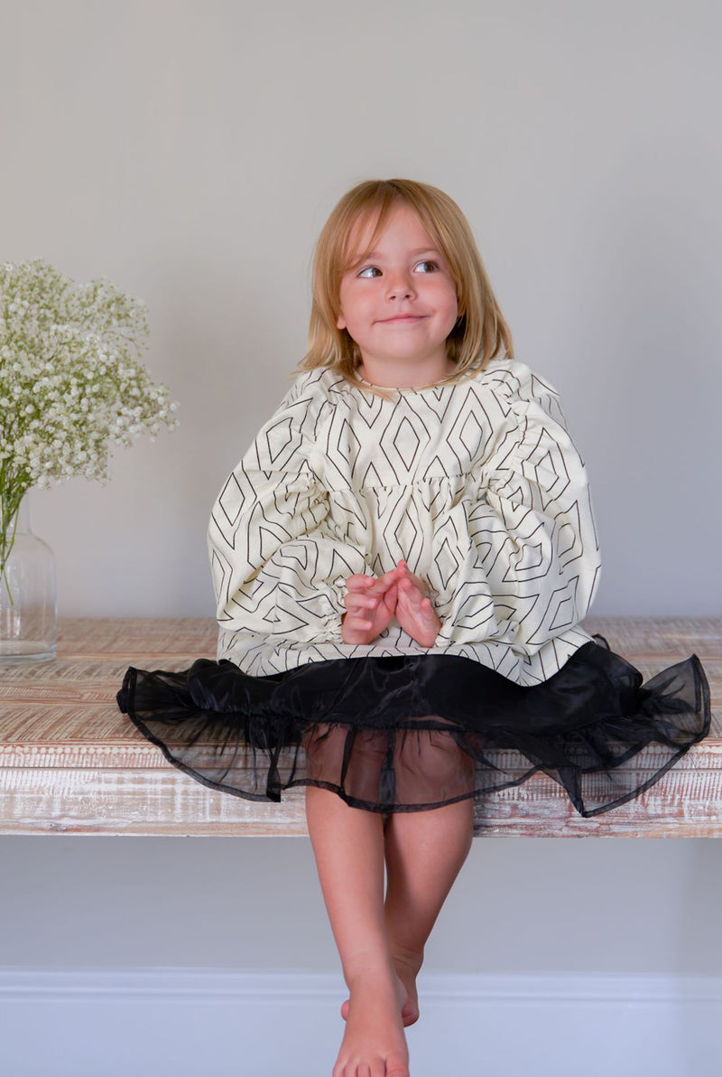 Zouzou Black Organza Skirt