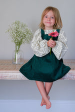 Pinny Deep Green Pinafore Dress