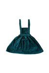 Pinny Deep Green Pinafore Dress