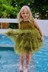 Olivetta Olive Green Tulle Dress