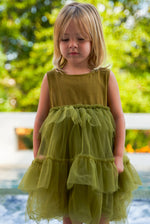 Olivetta Olive Green Tulle Dress