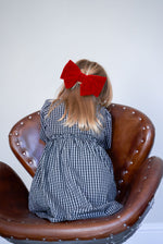 Amelyn Black Plaid Dress