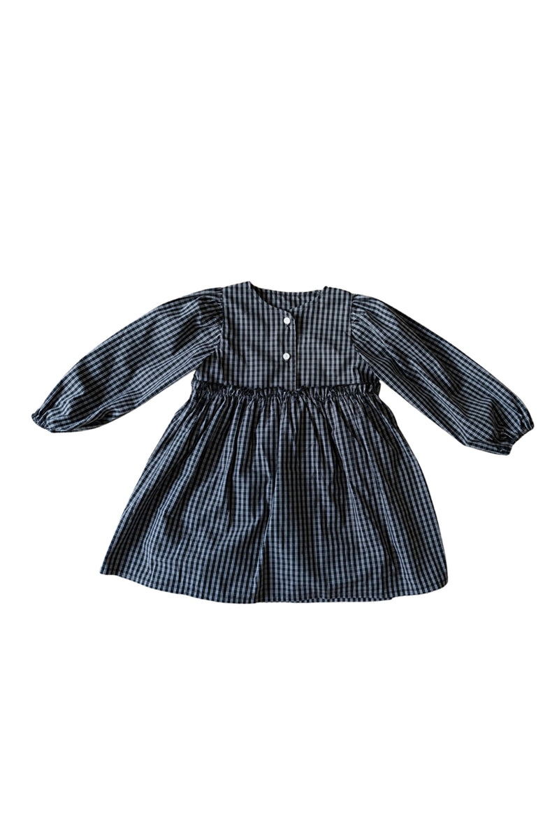 Amelyn Black Plaid Dress