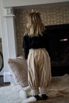 Leelo Cream pants with Micro Fleece lining