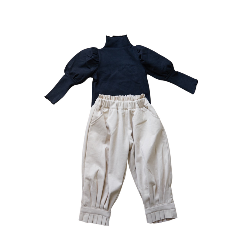 Leelo Cream pants with Micro Fleece lining