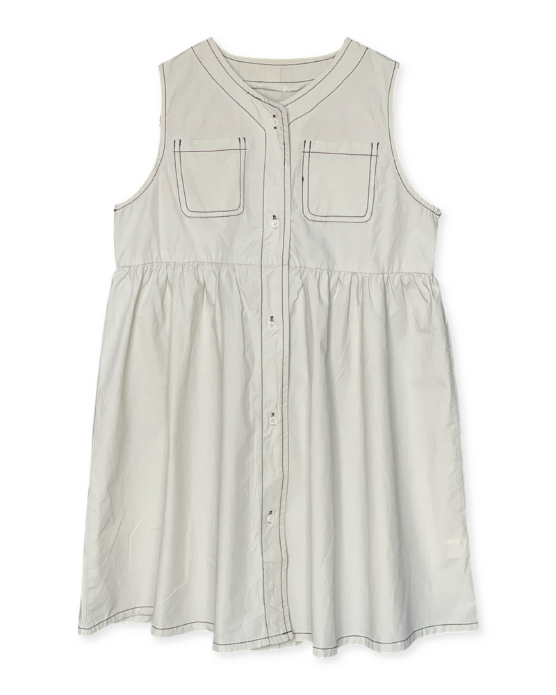 Kenna Off-White Safari Dress