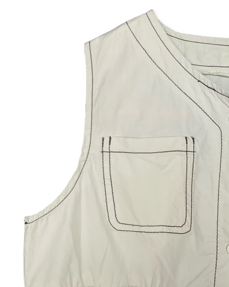 Kenna Off-White Safari Dress