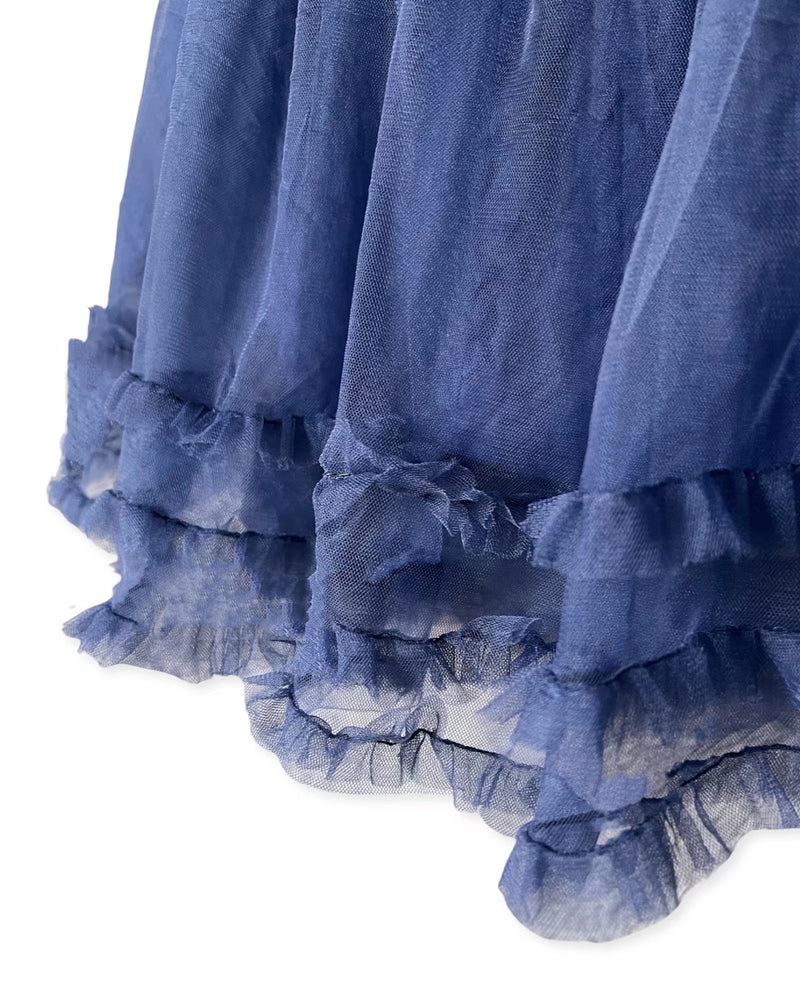 Lani Midnight Blue Tulle Skirt