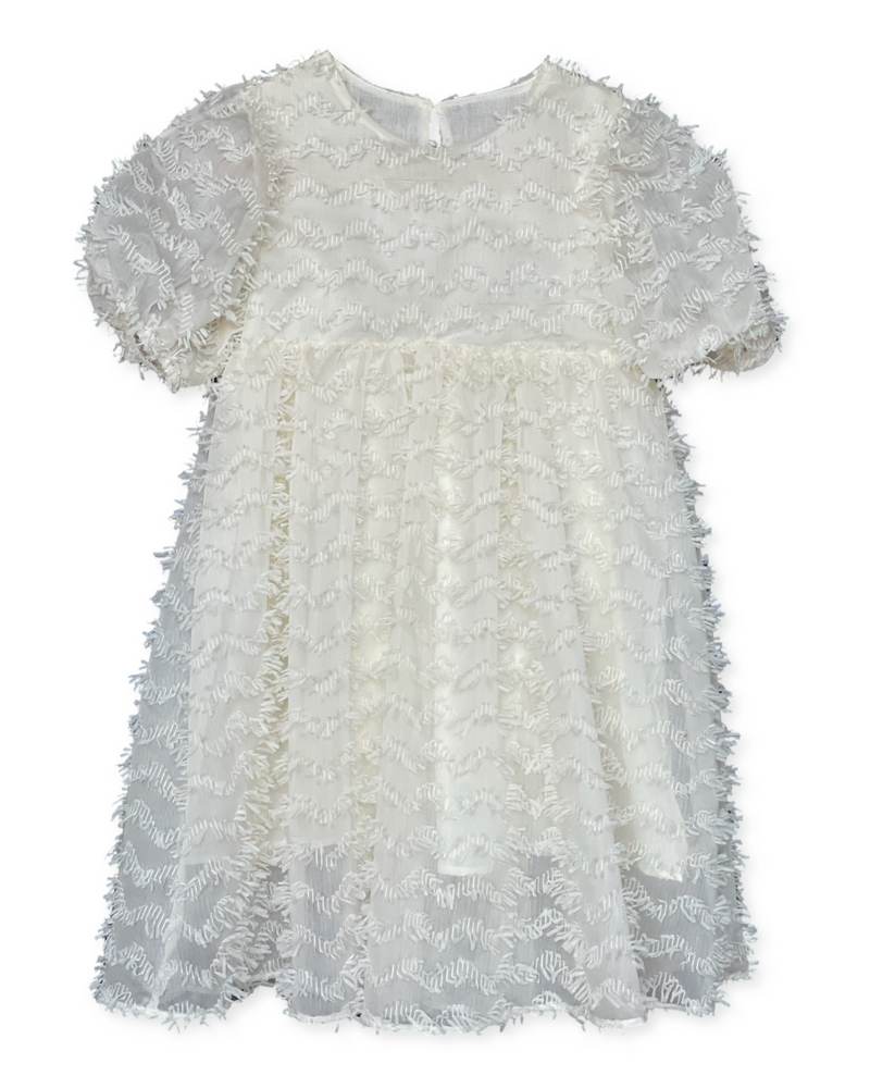 Aurora White Frill Dress