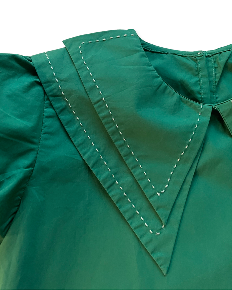 Sylvie Shamrock Green Blouse