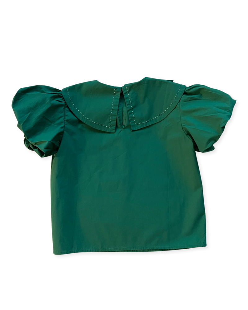 Sylvie Shamrock Green Blouse