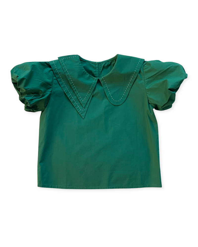 Sylvie Shamrock Green Blouse